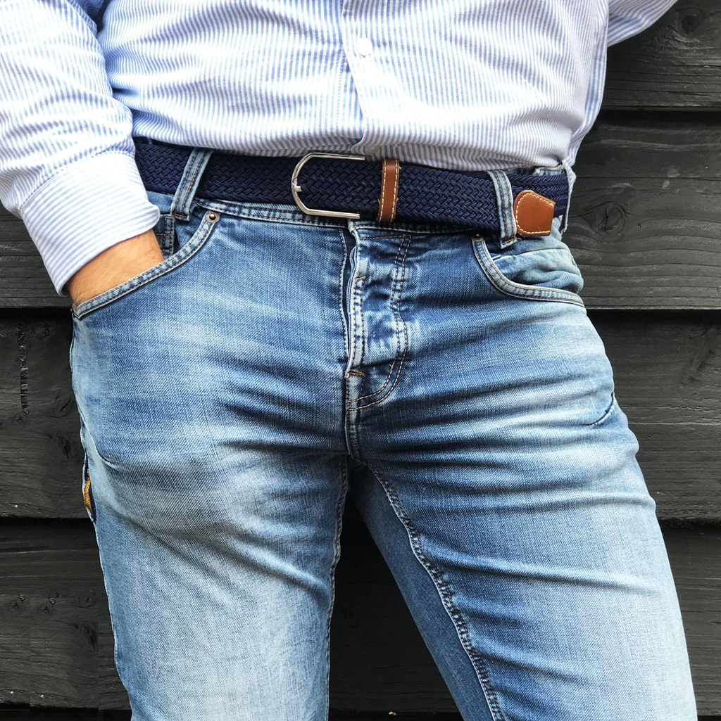 Elastischer Gürtel Blau