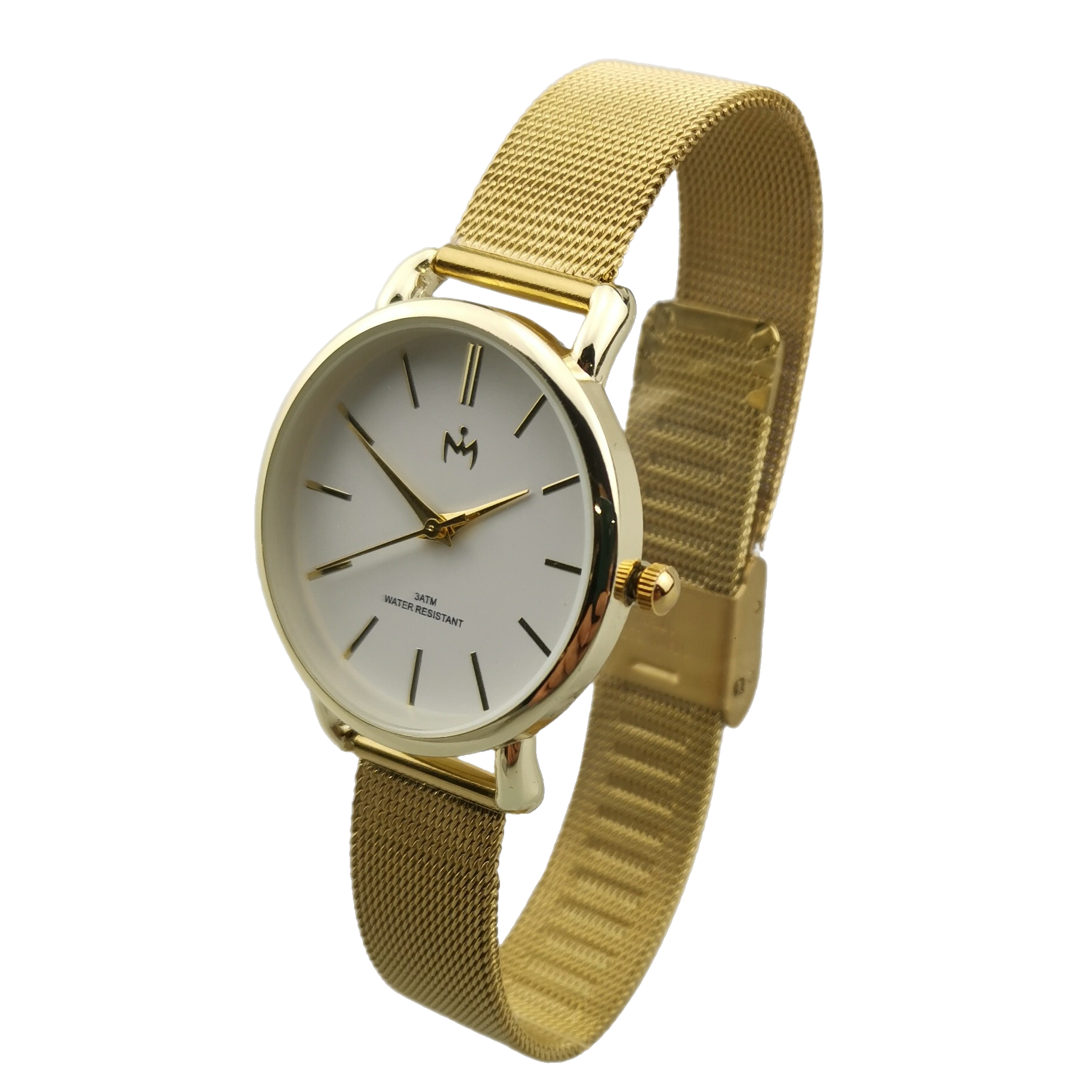 Crown Watch Bold Mesh Gold