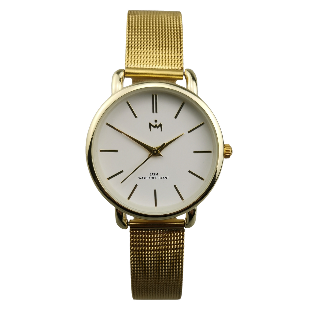 Crown Watch Bold Mesh Gold