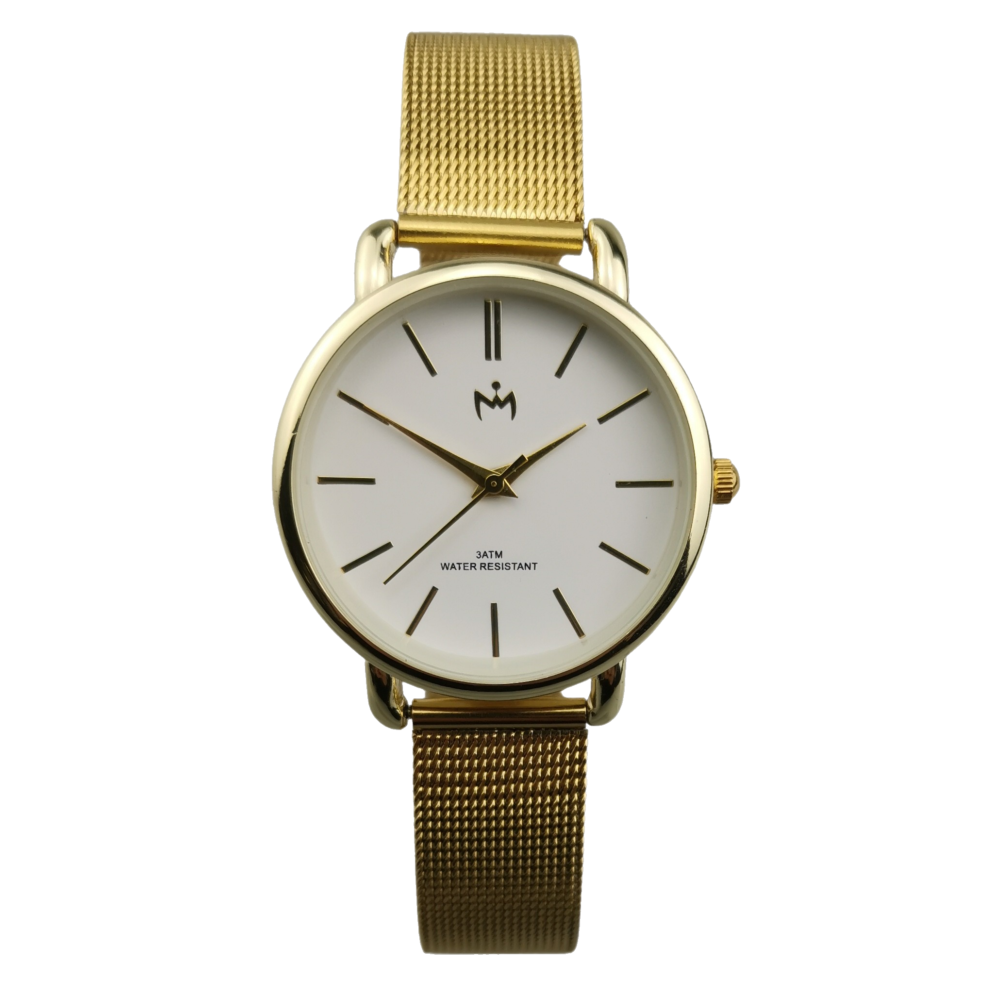 Crown Watch Bold Mesh Gold