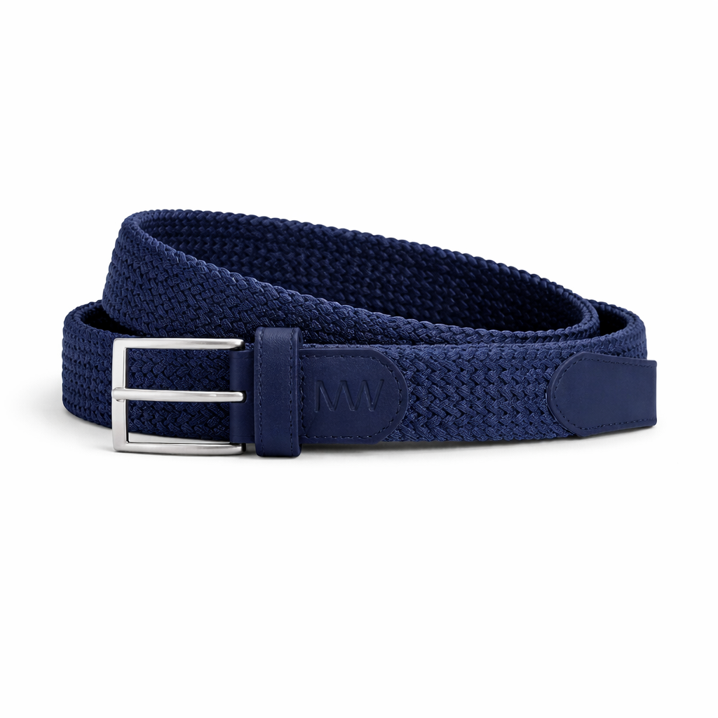 MW Belt Gun Metal Blauw
